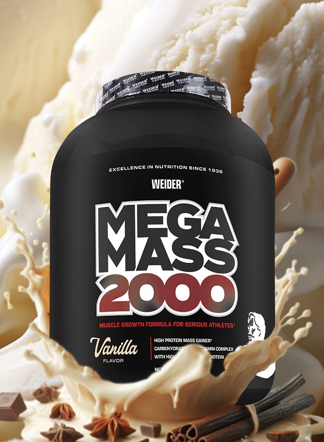 Mega Mass 2000 - 2.7kg Vanilla, High-Calorie Mass Gainer