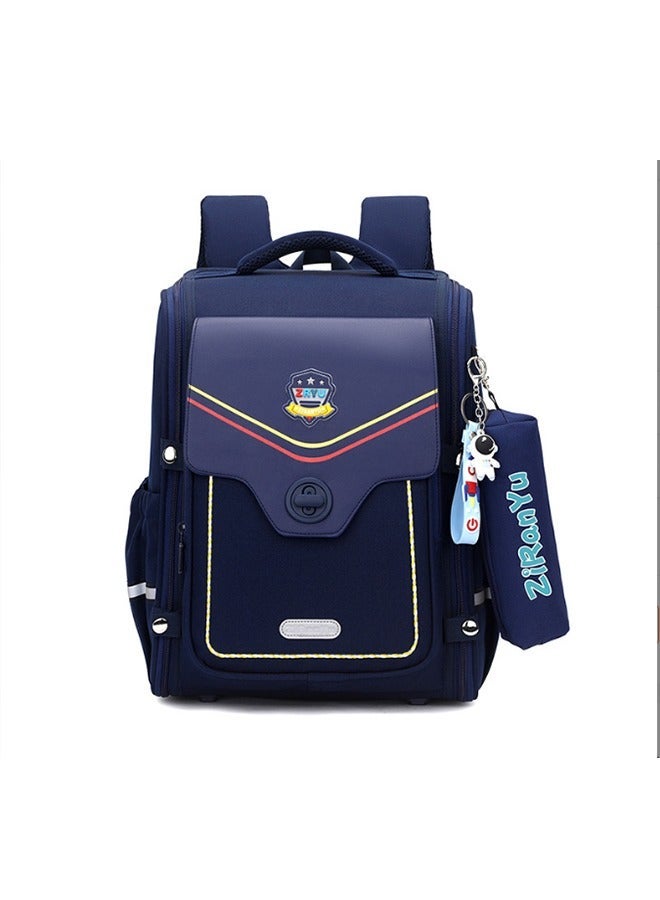 Boys Trolley School Bags Large Capacity Kids' Bookbag Students Rolling Backpack Travel Wheeled Kids' Luggage Bag for Elementary Girls Schoolbag