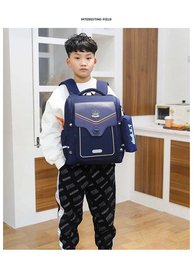 Boys Trolley School Bags Large Capacity Kids' Bookbag Students Rolling Backpack Travel Wheeled Kids' Luggage Bag for Elementary Girls Schoolbag