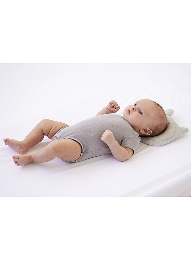 Tineo Soft Baby Head Shaping Pillow, Little Wolf, Grey - 17 X 24 X 3.5 CM