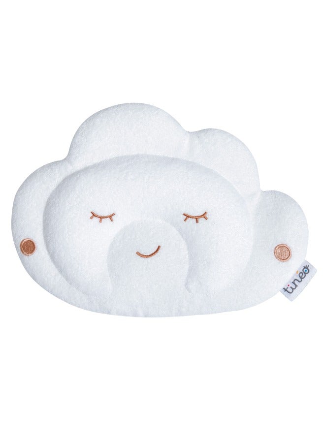 Soft Baby Head Shaping Pillow, Cloudy White, 26 X 18.5 X 3 CM