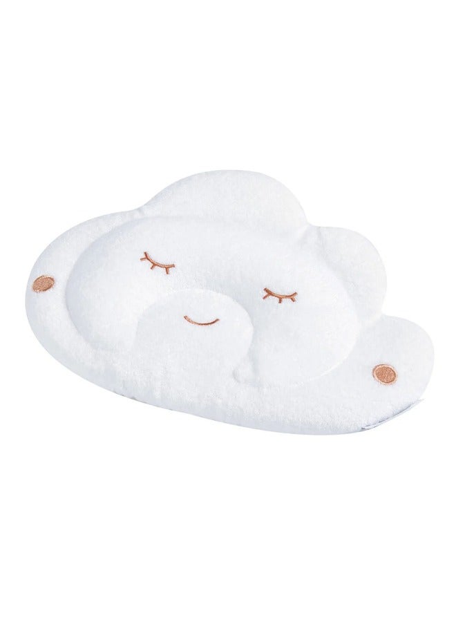 Tineo Soft Baby Head Shaping Pillow, Cloudy White, 26 X 18.5 X 3 CM