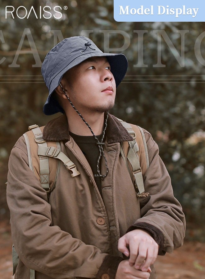 Sun Hat for Men Women Wide Brim UPF 50+ Fishing & Bucket Hat Waterproof Foldable Beach Sun Hat for Hiking Camping Safari