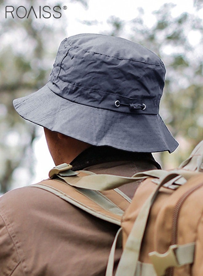 Sun Hat for Men Women Wide Brim UPF 50+ Fishing & Bucket Hat Waterproof Foldable Beach Sun Hat for Hiking Camping Safari