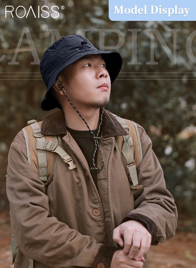 Sun Hat for Men Women Wide Brim UPF 50+ Fishing & Bucket Hat Waterproof Foldable Beach Sun Hat for Hiking Camping Safari