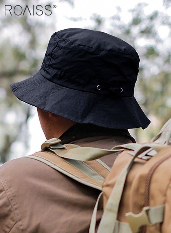Sun Hat for Men Women Wide Brim UPF 50+ Fishing & Bucket Hat Waterproof Foldable Beach Sun Hat for Hiking Camping Safari