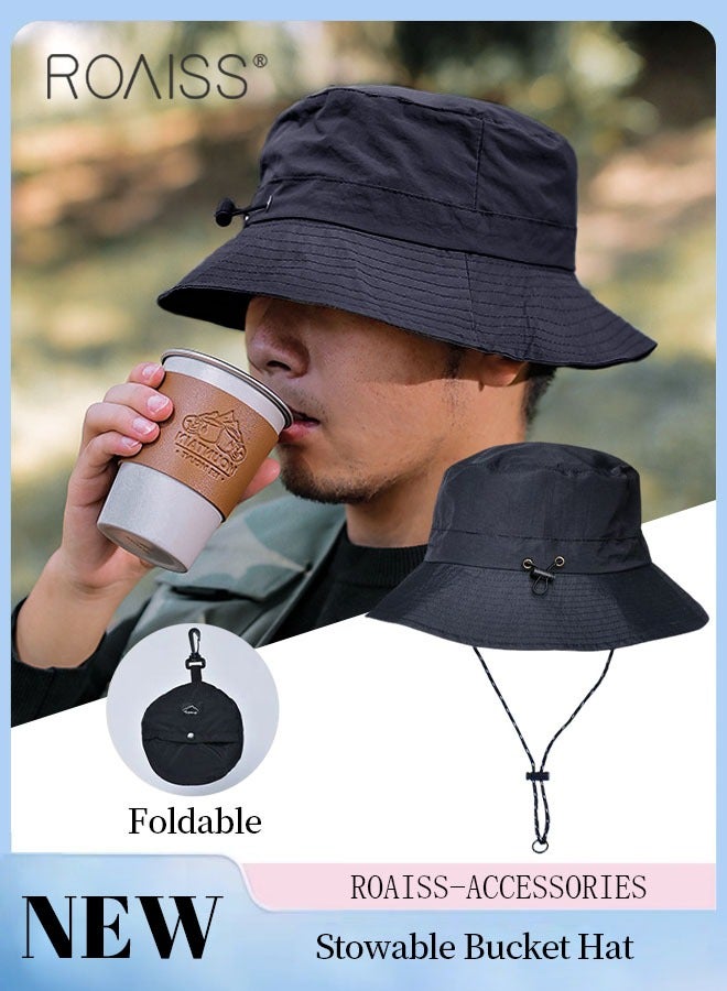 Sun Hat for Men Women Wide Brim UPF 50+ Fishing & Bucket Hat Waterproof Foldable Beach Sun Hat for Hiking Camping Safari