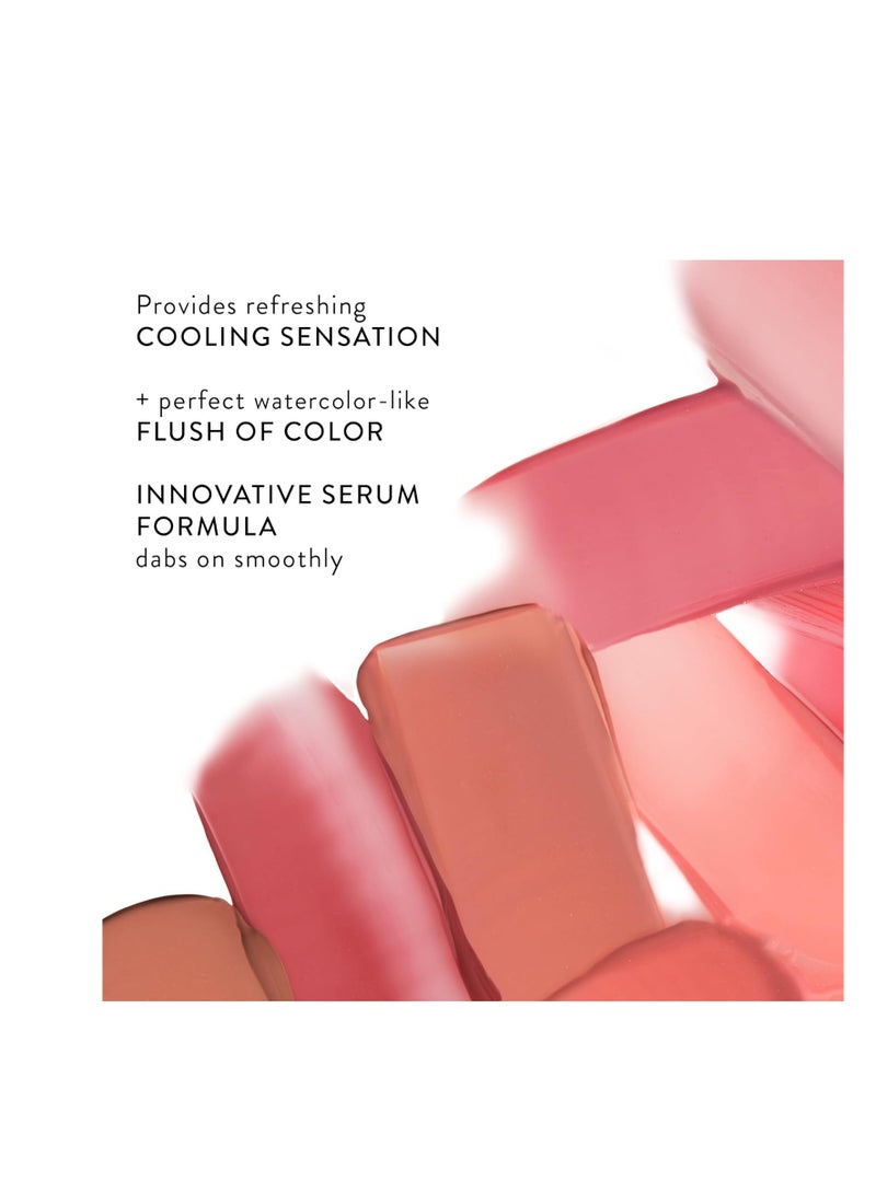 LAURA GELLER NEW YORK Serum Blush Liquid Cheek Tint, Practical Pink - Hyaluronic Acid to Hydrate Skin - Sheer Flush of Color - Lightweight Serum Cheek Color