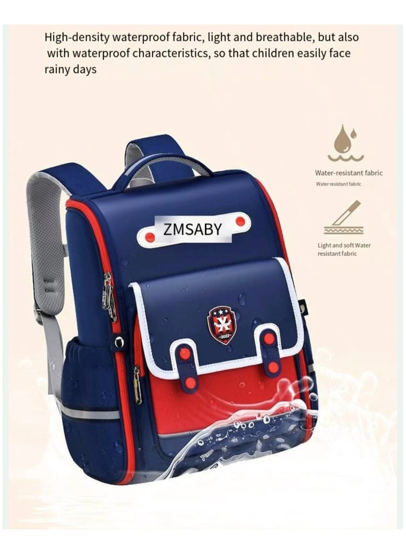 Student backpack, boys' and girls' backpack, children's elementary school backpack