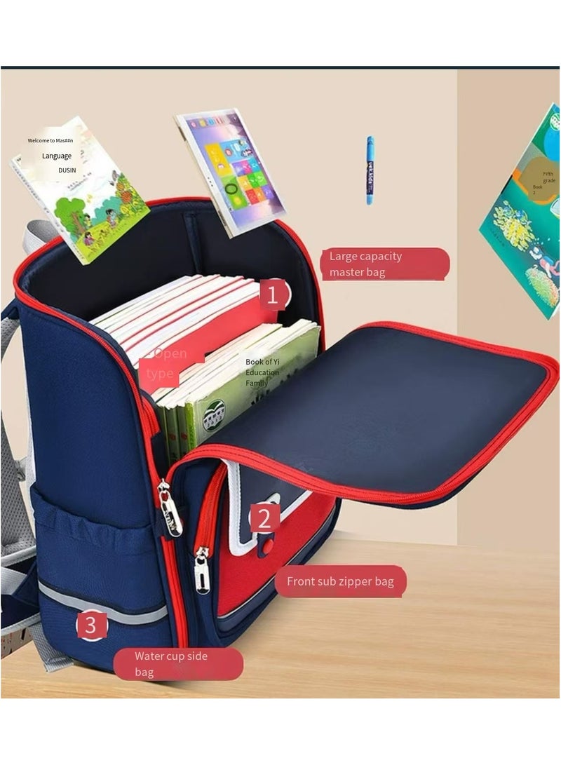Student backpack, boys' and girls' backpack, children's elementary school backpack