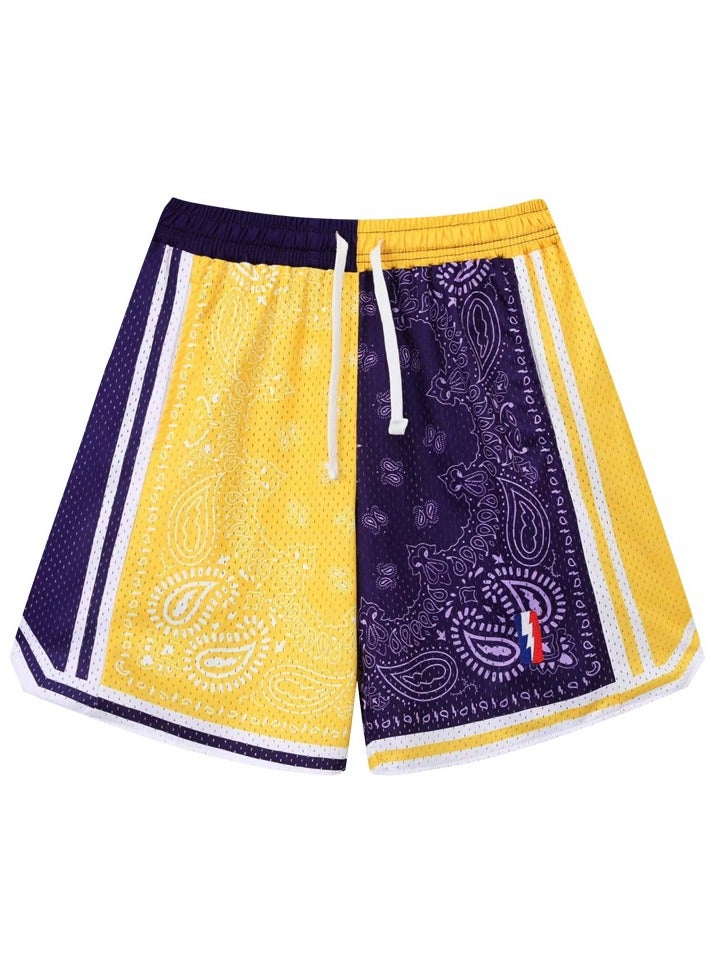 New Quarter Double Layered Mesh Sports Basketball Shorts