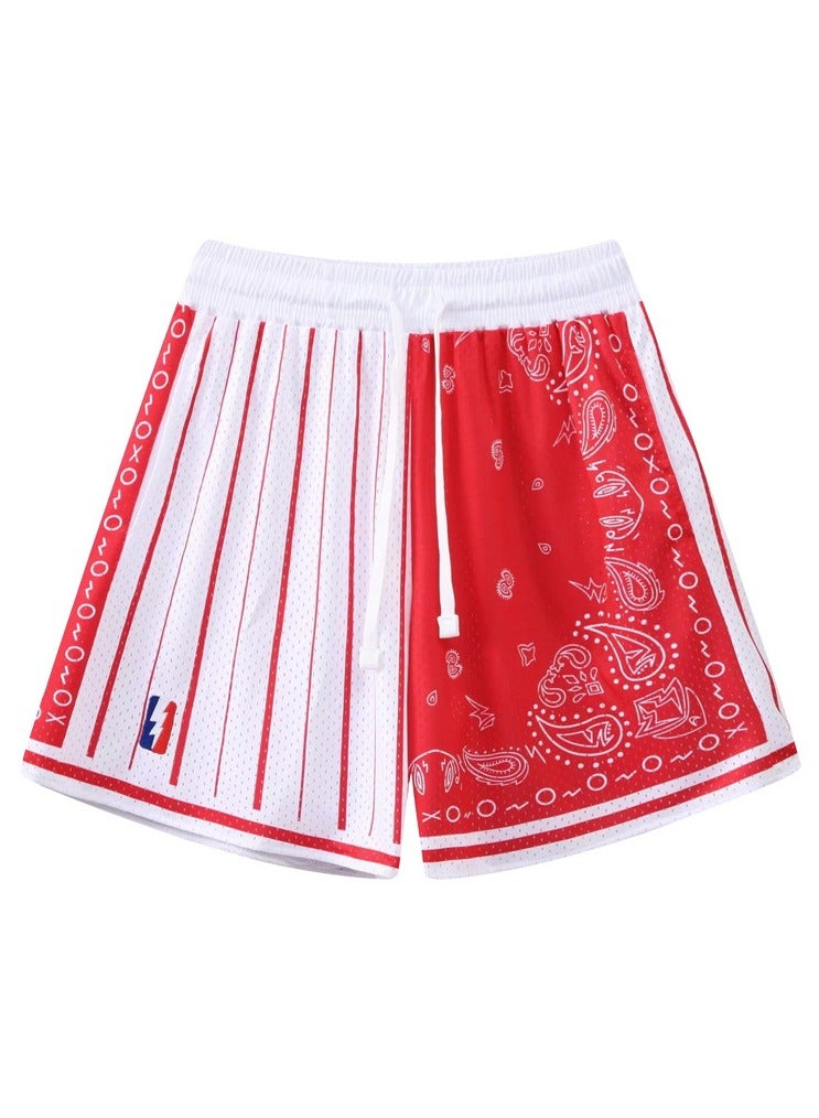 New Quarter Double Layered Mesh Sports Basketball Shorts