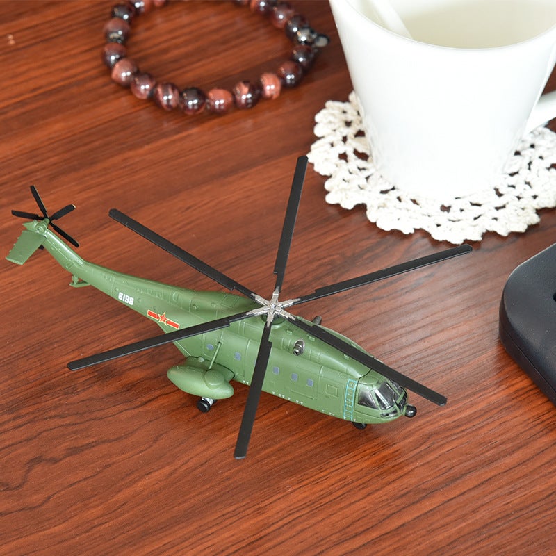 1:144 Scale Helicopter Model, Foam  Alloy Toy Fighter JetArmy Green Army Green