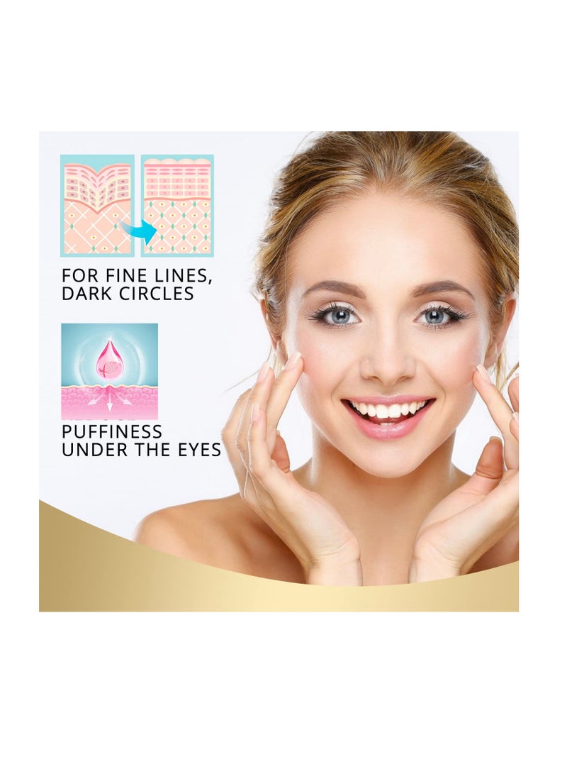 Retinol Eye Stick With Collagen, Hyaluronic Acid For Dark Circle, Wrinkles in 3-4 Weeks, Under Eye Cream Anti Aging, For Puffiness and Bags Reduces Fine Lines