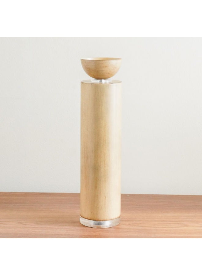 Serengeti Candle Holder Candle Stands  Home Wedding Table Birthday Party Holiday Decoration Taper Candle Holders Decorations Home DÃ©cor Brown 8X8X32.5Cm