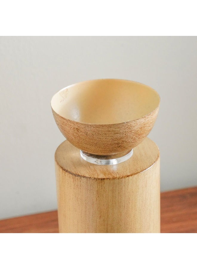 Serengeti Candle Holder Candle Stands  Home Wedding Table Birthday Party Holiday Decoration Taper Candle Holders Decorations Home DÃ©corBrown 8X8X23.5Cm