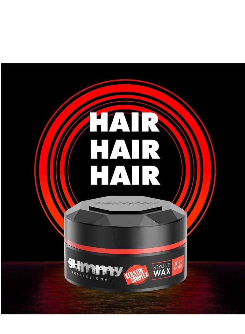 Gummy Hair Styling Wax, 5 Fl Oz ( Package may vary)