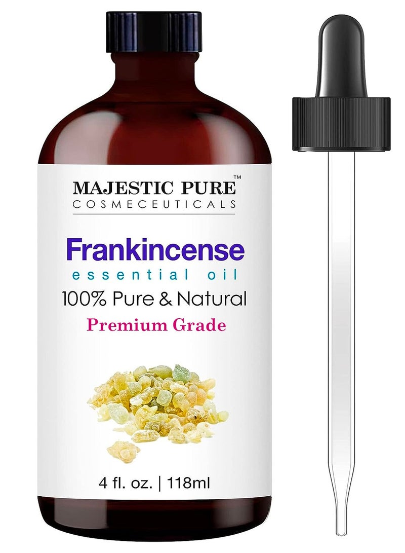 Frankincense Essential Oil - 118 ml | 100% Pure and Natural | Premium Grade Essential Oils for Aromatherapy, Diffusers, Skin, Massage and Humidifiers |