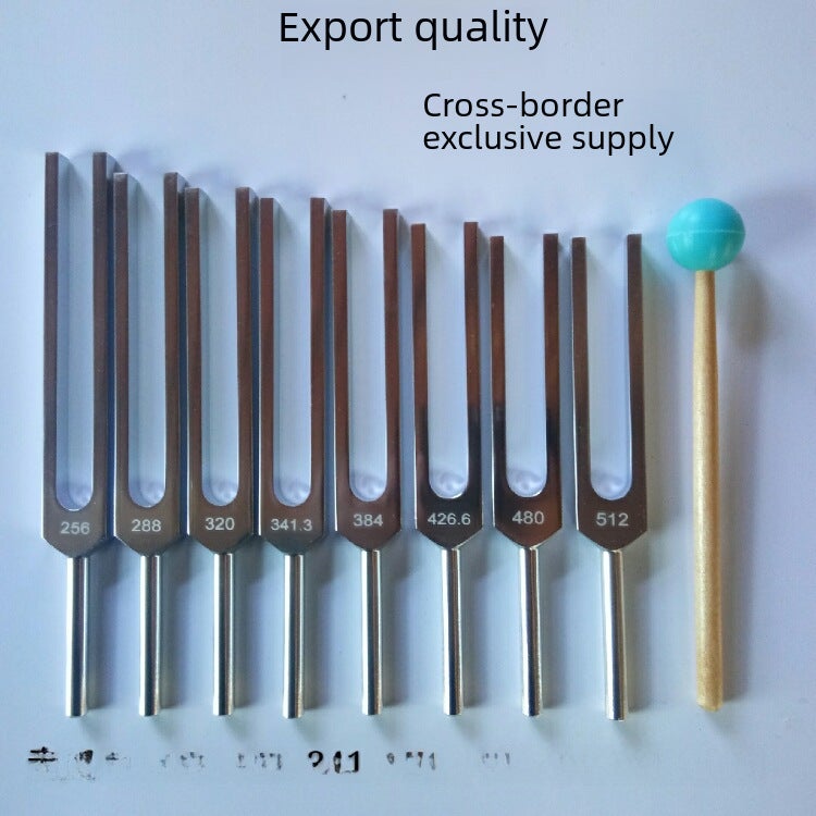 SOURCE manufacturer export aluminum alloy tuning fork 8 groups 256HZ-512HZ teaching tuning fork sound therapy tuning fork