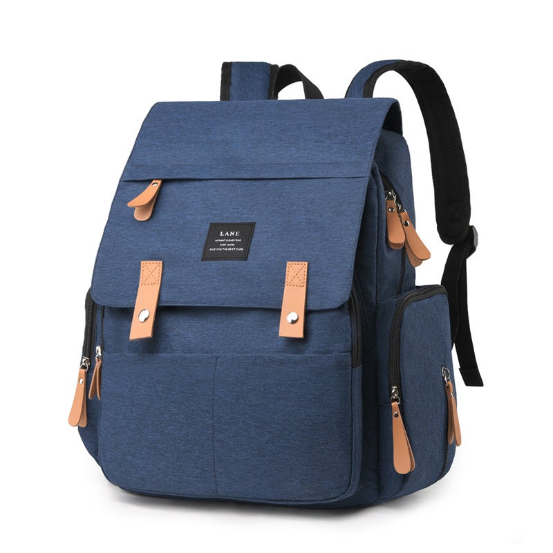 Fashion Mummy Bag 2023 New Multi-function Large Capacity Backpack Backpack Mom Bag Travel Backpack Blue.