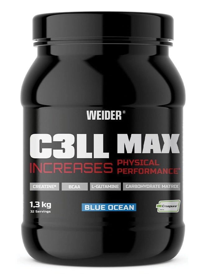 Cell Max - Blue Ocean, 1.3 Kg, Advanced Creatine -  L-Glutamine - Bcaa Carbohydrate Formula