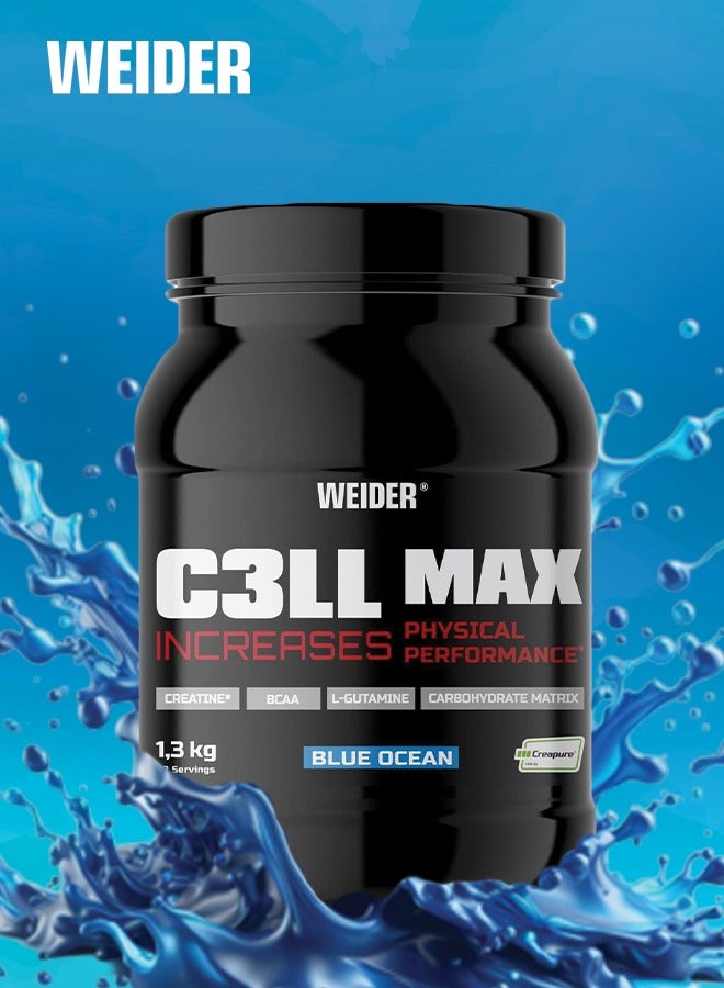 Cell Max - Blue Ocean, 1.3 Kg, Advanced Creatine -  L-Glutamine - Bcaa Carbohydrate Formula