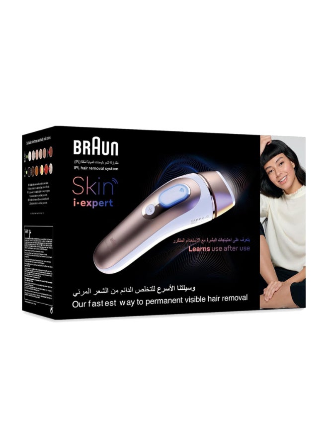 Braun IPL Skin i.expert, at Home Hair Removal, Smart IPL Long Lasting Hair Removal System PL7257 with Attachment for Face, Body, and Precision Areas (Underarm & Bikini) Free App, Pouch, Razor Pink / White