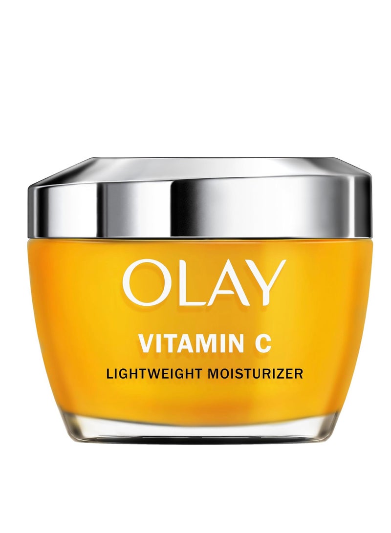 Olay Vitamin C Lightweight Face Moisturizer - Brighten - Even Tone - Hydrate - Lightweight Anti-Aging Cream for Dark Spots and Dry Skin, 1.7 oz