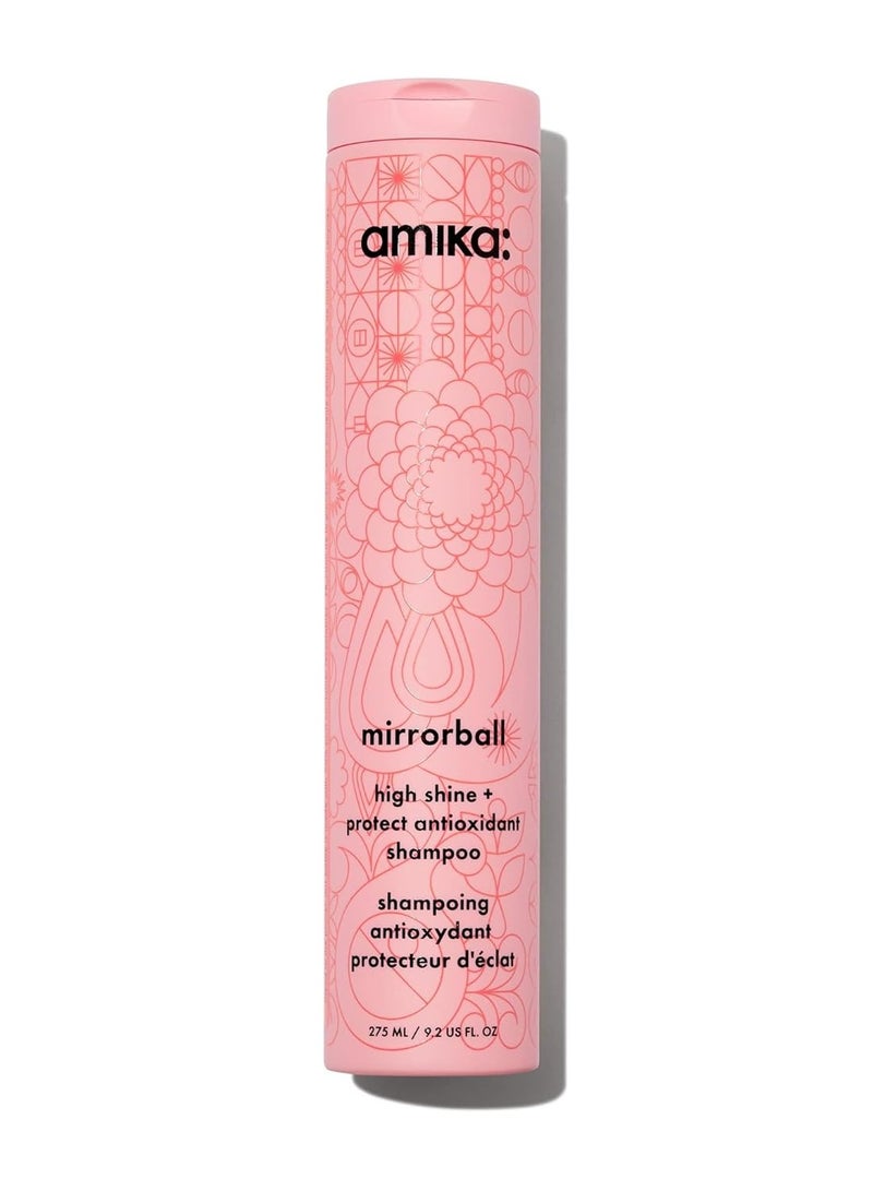 amika mirrorball high shine + protect antioxidant shampoo