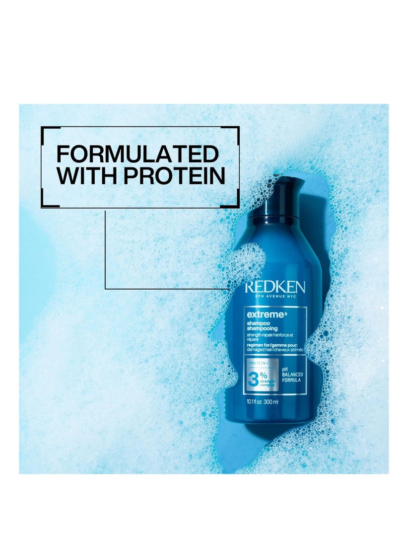 Redken Extreme Shampoo | Prevents Hair Breakage & Repair for Damaged Hair | Strengthen and Fortify Hair | Infused With Proteins | For Weak, Brittle Hair