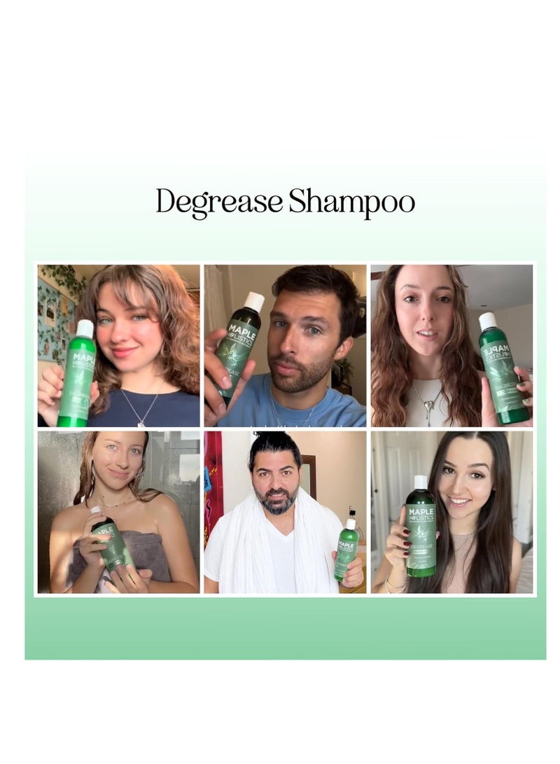 Clarifying Shampoo for Build Up and Oily Hair - Deep Cleansing Shampoo with Rosemary - Refreshing Lemon for Greasy Hair & Jojoba Oil for Scalp Cleanser - Anti Residue Shampoo for Healthy Scalp - 8 Oz