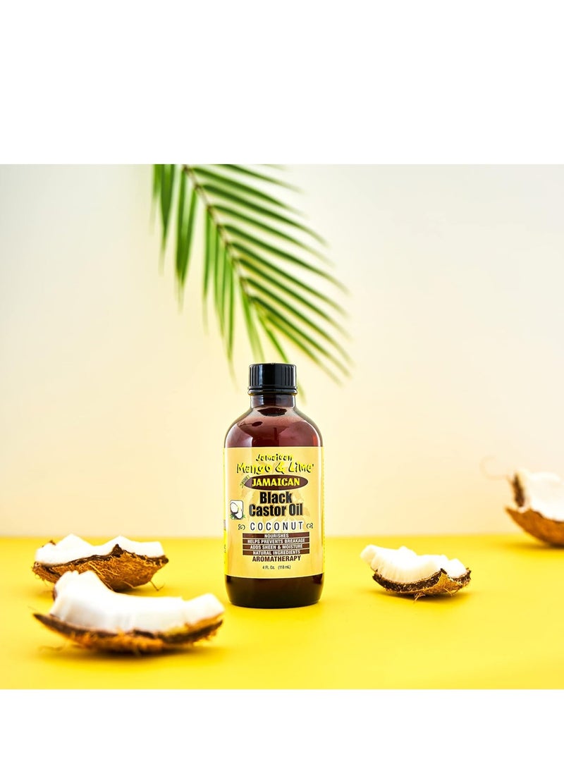 Jamaican Mango Black Castor Oil, Coconut, 4 Ounce