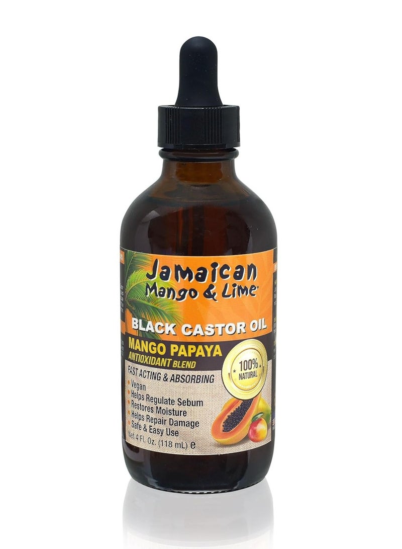 Jamaican Mango & Lime Black Castor Oil (Mango Papaya) 4oz