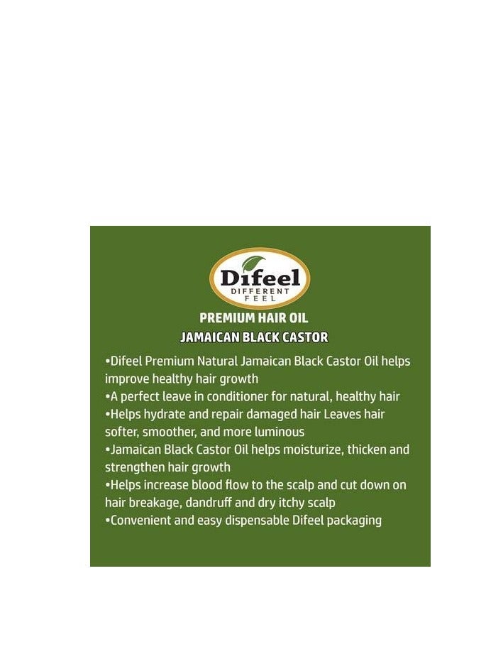 Difeel Premium Natural Jamaican Black Castor Hair Oil 7.1 oz - Jamaican Black Castor Oil for Hair Growth