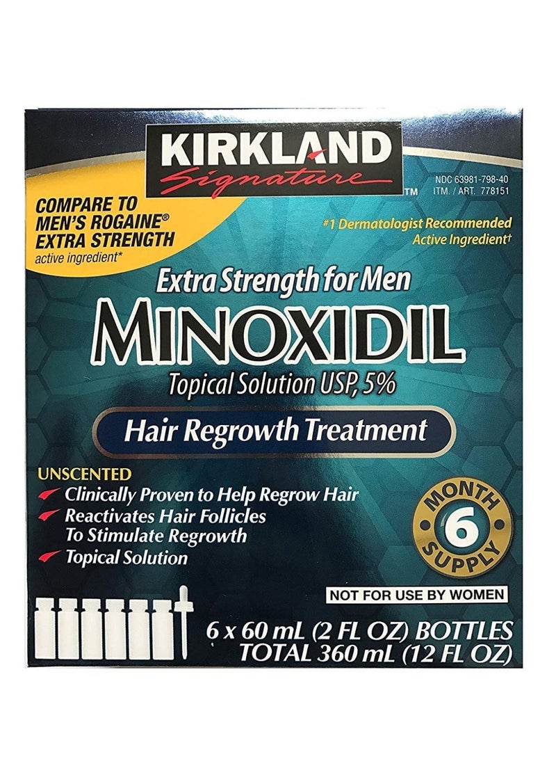 Minoxidil Extra Strength Hair Regrowth Bottles