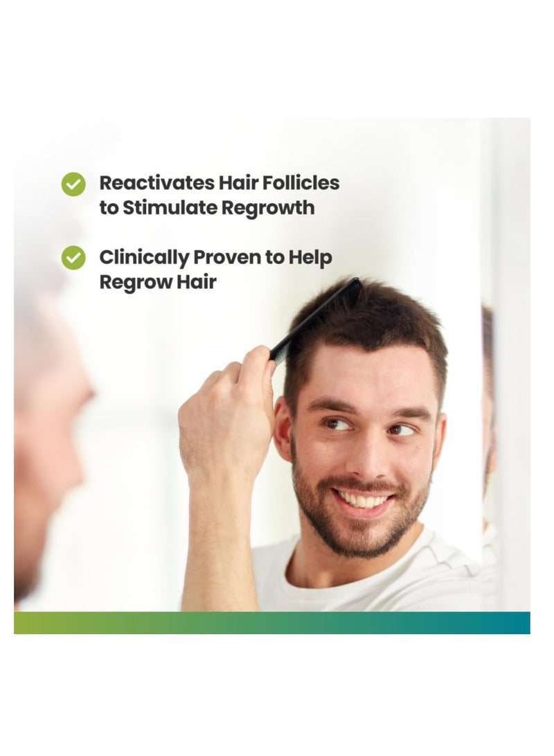 Regoxidine Men's 5% Minoxidil Foam & Topical - Helps Restore Vertex Hair Loss & Thinning Hair - Extra Strength Supports Hair Regrowth in Unscented Topical Aerosol Treatment (Foam, 3 Month's Supply)…