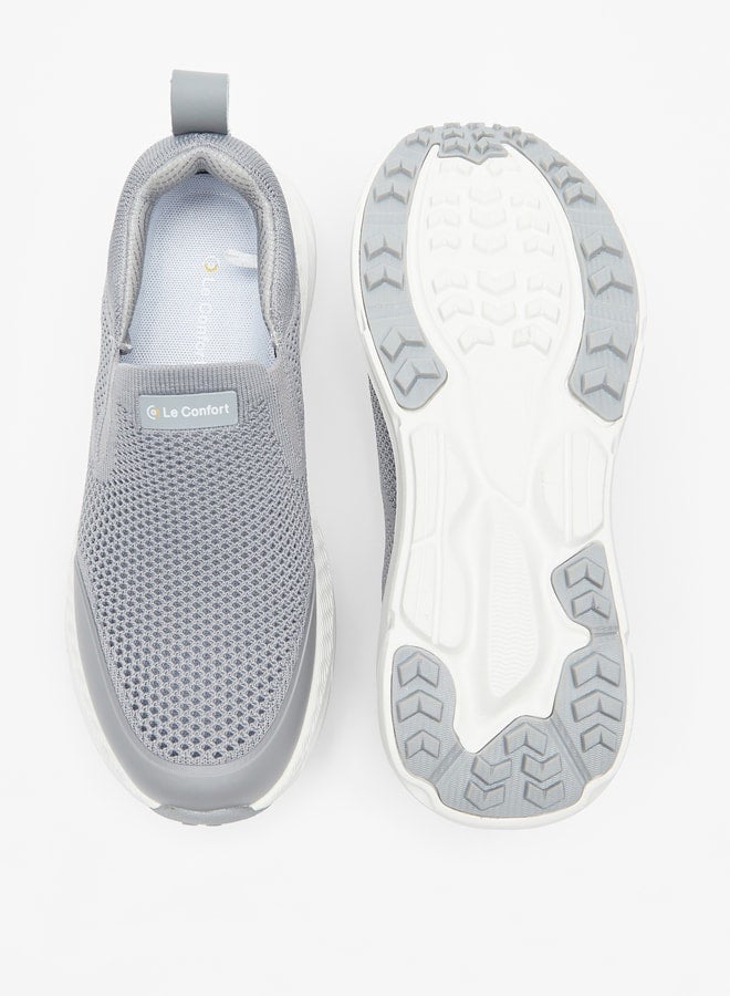 Mesh Detail Slip-On Sneakers