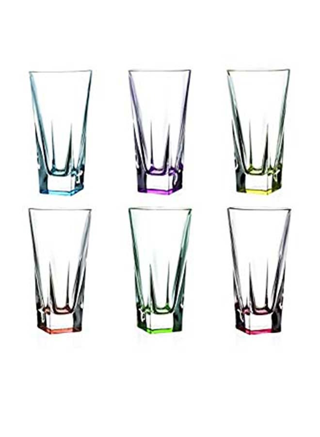 Fusion Set Of 6 Pieces Highball Cop Multicolour 380ml