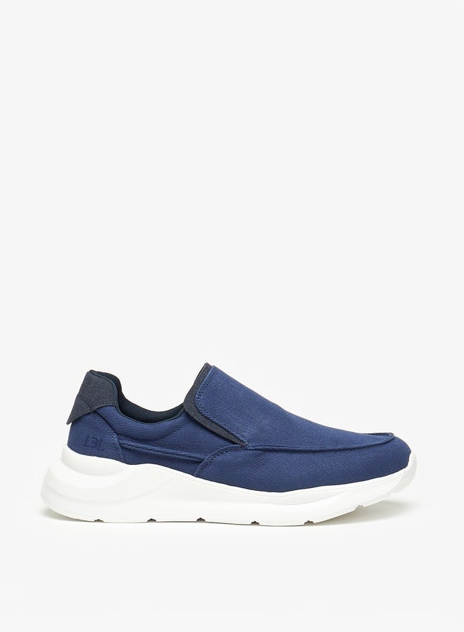 Textured Low Ankle Slip-On Sneakers