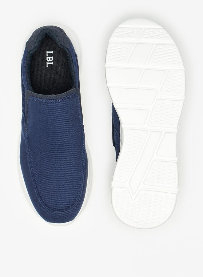 Textured Low Ankle Slip-On Sneakers