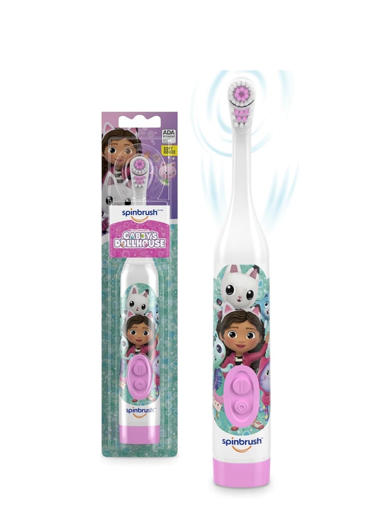 Spinbrush Gabby's Dollhouse Kids Electric Battery Toothbrush