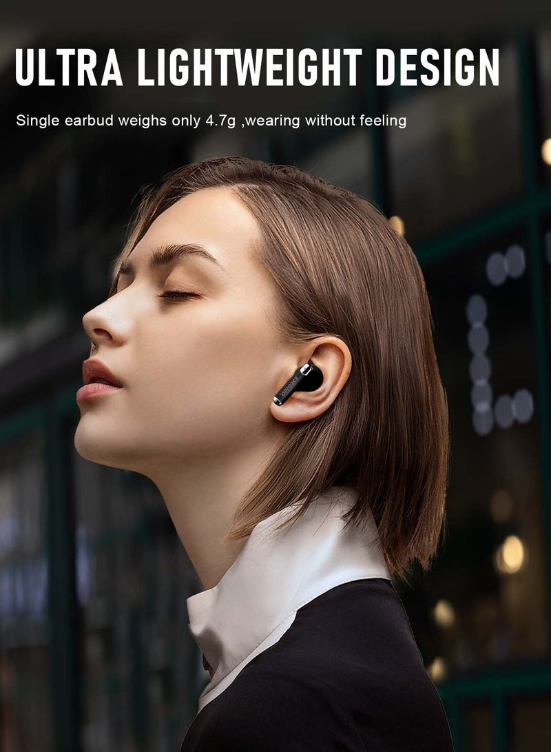 ZIPFORCE True Wireless Earbuds, Fully In-Ear Bluetooth 5.3 Headphones 4-Mics ANC + ENC Clear Call, Bluetooth Earbuds Touch Control 40 Playtime, IPX6 Waterproof TWS, Light-Weight Earphones