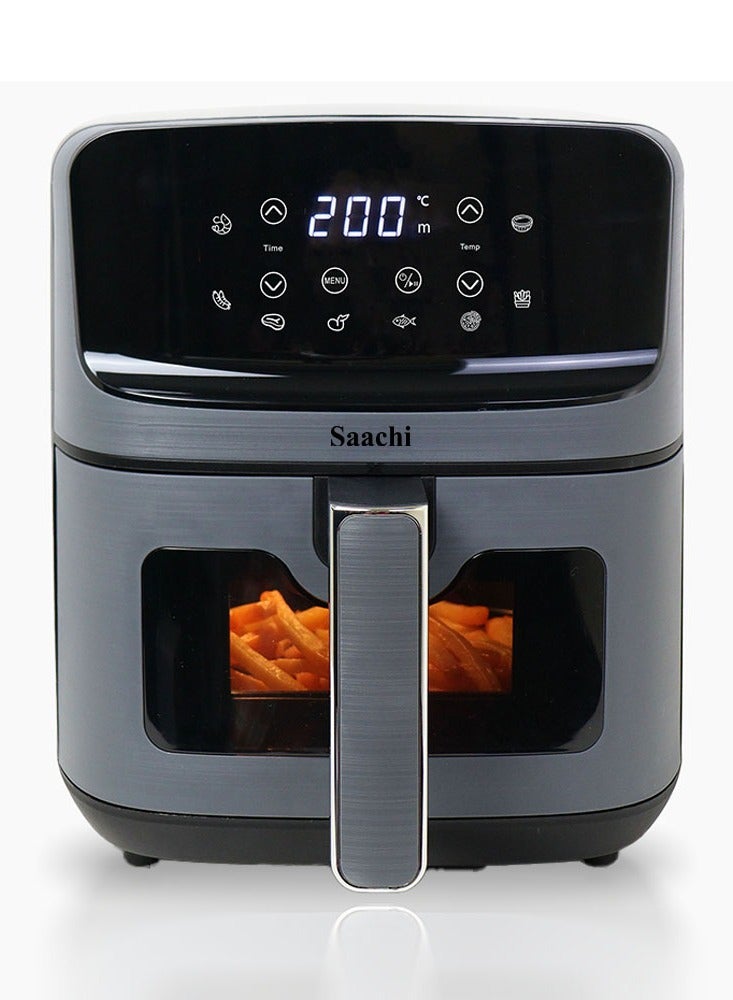 4.5L Air Fryer with 8 Preset Cooking Programs, Viewing Window, Timer and Temperature Control 4.5 L 1500 W NL-AF-4794-GY Grey