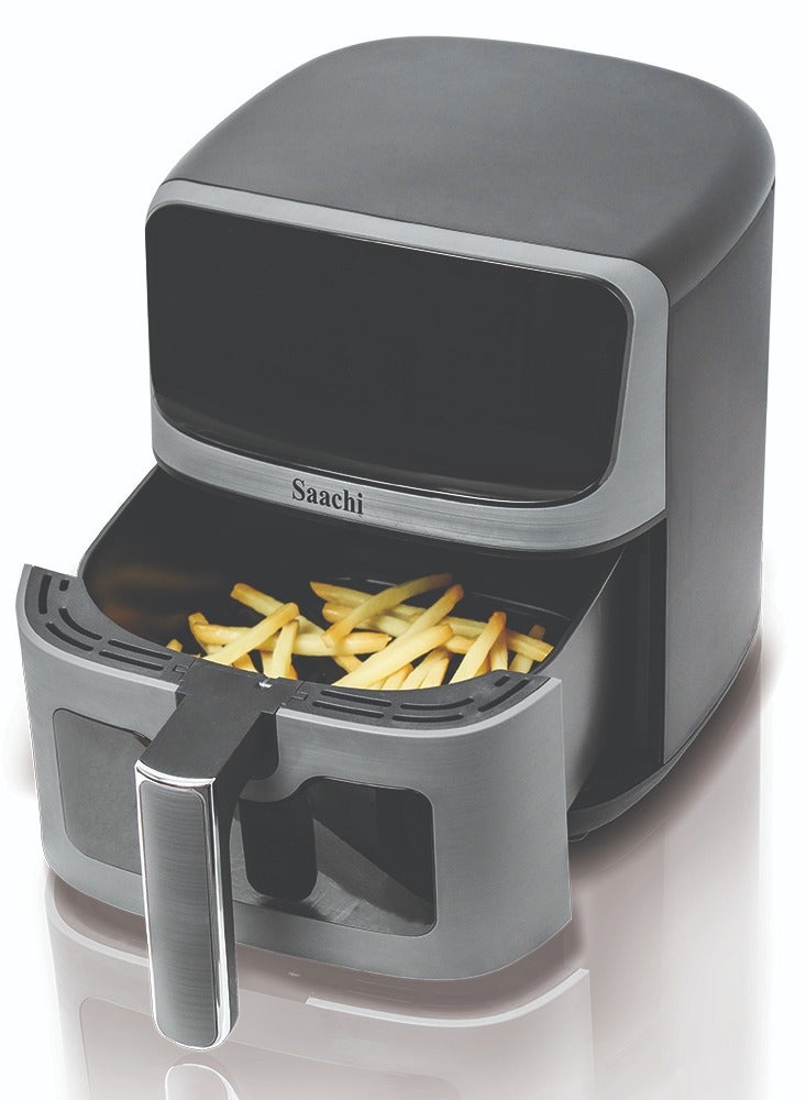 4.5L Air Fryer with 8 Preset Cooking Programs, Viewing Window, Timer and Temperature Control 4.5 L 1500 W NL-AF-4794-GY Grey