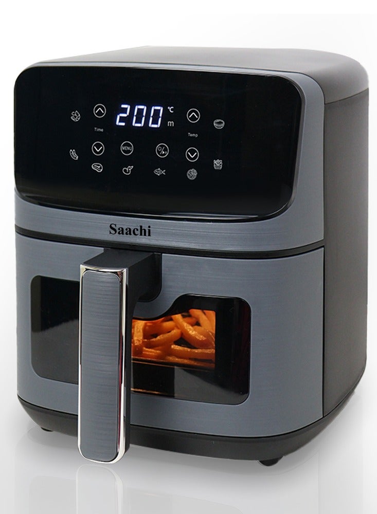 4.5L Air Fryer with 8 Preset Cooking Programs, Viewing Window, Timer and Temperature Control 4.5 L 1500 W NL-AF-4794-GY Grey