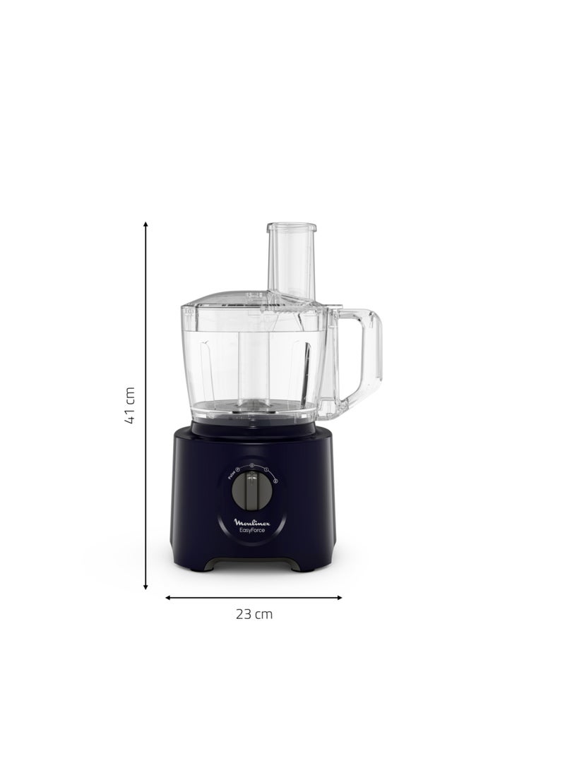 Food Processor | Easy Force 2.4 L Food Processor | 800 W| 6 Attachments | 25 Functions |Easy to Use | 2 Years Warranty 1.5 L 800 W FP247827 Black