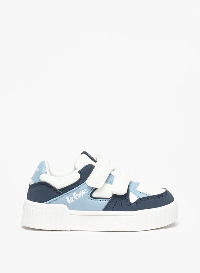 Boys' Colourblock Sneakers with Hook and Loop Closure