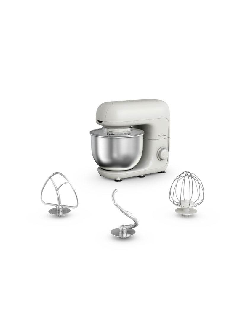 Kitchen Machine | Bake Essential 4.8 L Stand Mixer | Baking Kit | Rise | 2 Years Warranty 800 W QA160127 White