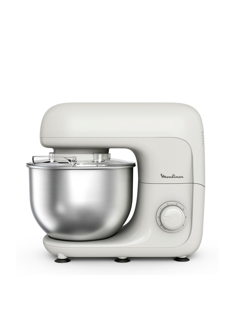Kitchen Machine | Bake Essential 4.8 L Stand Mixer | Baking Kit | Rise | 2 Years Warranty 800 W QA160127 White