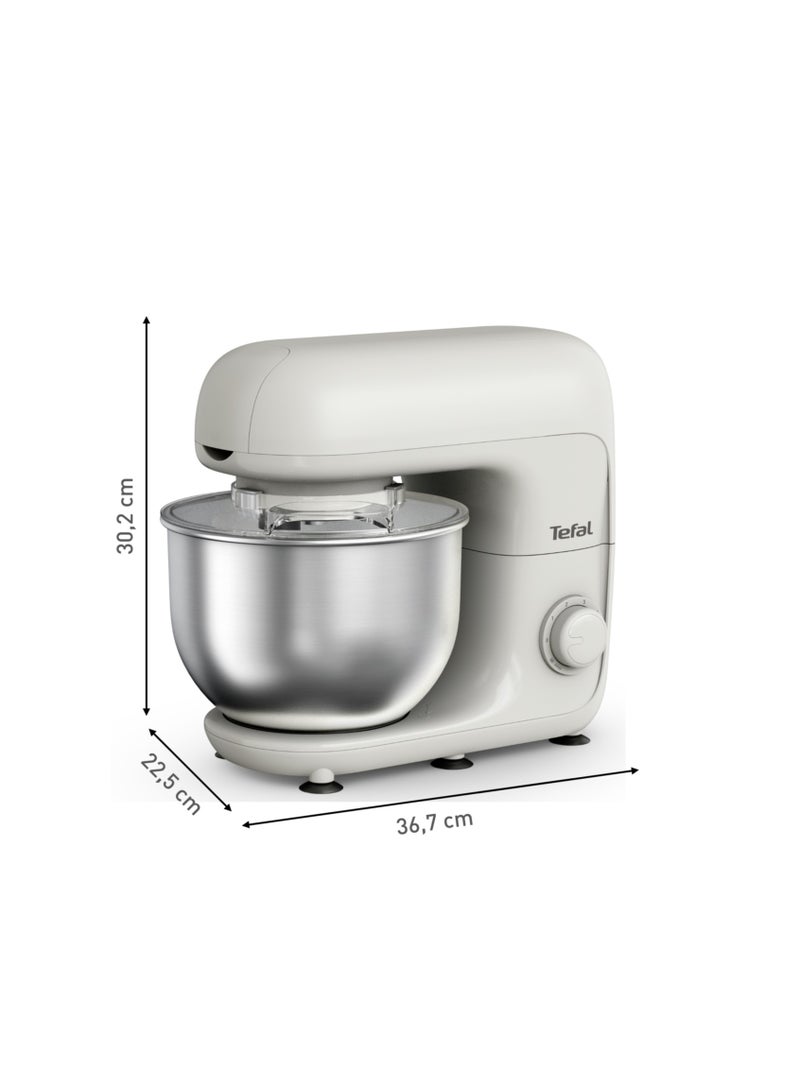 Kitchen Machine | Bake Essential 4.8 L Stand Mixer | Baking Kit | Rise | 2 Years Warranty 800 W QA160127 White